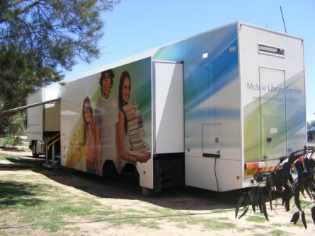 Mobile Library open at Underbool Rest area
