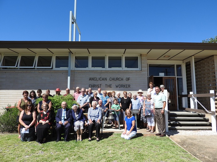 some of the attendees who witnessed the unveiling of 'Odger's Bell' in its new location