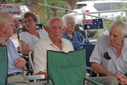 Ernie Lewis, Ray Gloster, Jack Lockett, Ruth & Edna Jackson