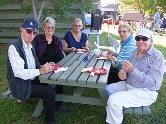 Tom & Eileen, Joan, Nita and Bob enjoyed the meal together