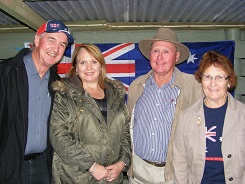 Cr Max Thorburn with Janelle, Cr Greg Brown with Dorothy