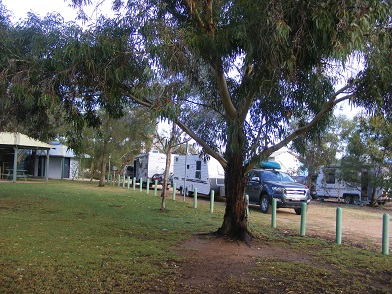 Highway rest area for overnight camping