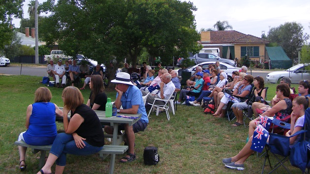 part of the crowd attending,
listening intently to Catherine