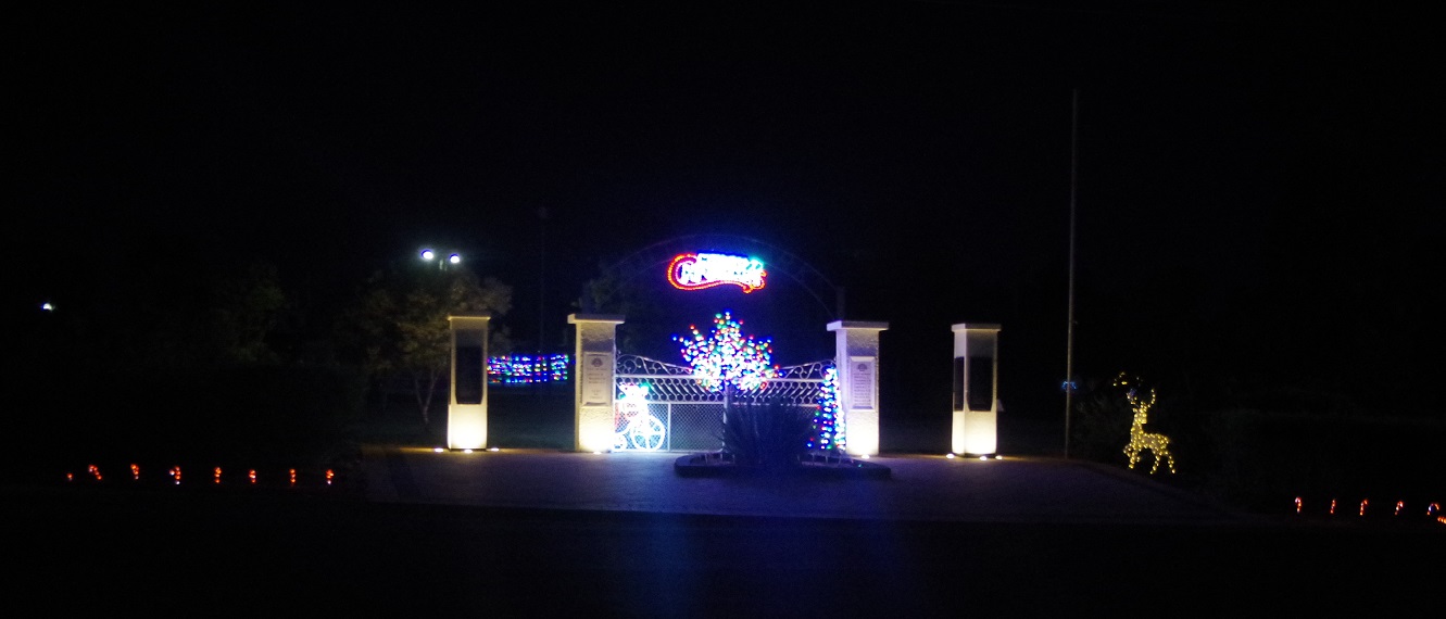Outen Park Christmas lights