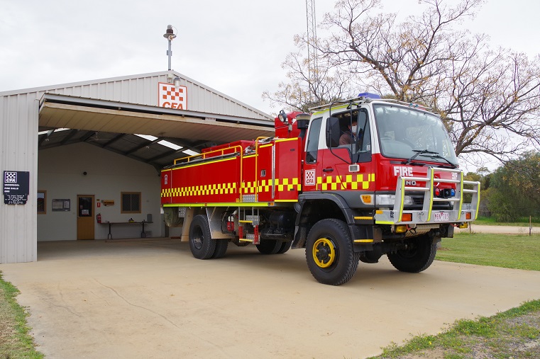 Sam taking the Fire truck for its weekly 'run'