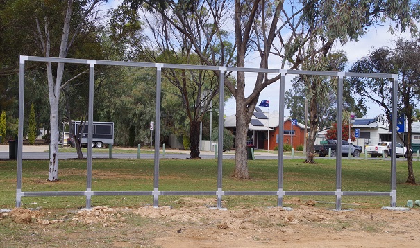 posts cemented Oct 3rd